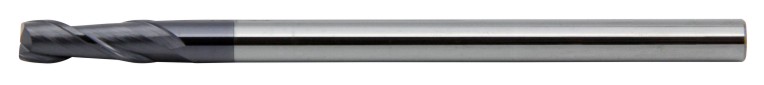 Koves HPEL235 2-flute long-shank flat carbide end mill, HP-MAX series