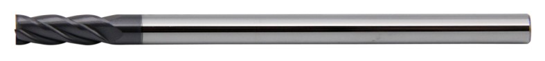 Koves HPEL435 4-flute long-shank flat carbide end mill, HP-MAX series