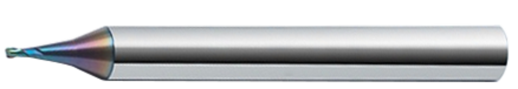 Koves MCOR-230 2-flute micro radius carbide end mill, CO-MAX series