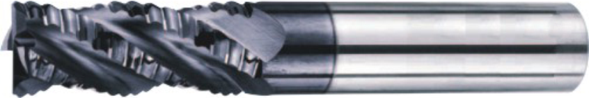 Koves HMRE430 4-flute roughing carbide end mill, HM-MAX series