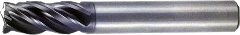 Koves XSR445 4-flute radius unequal helix carbide end mill for stainless steel, XS-MAX series