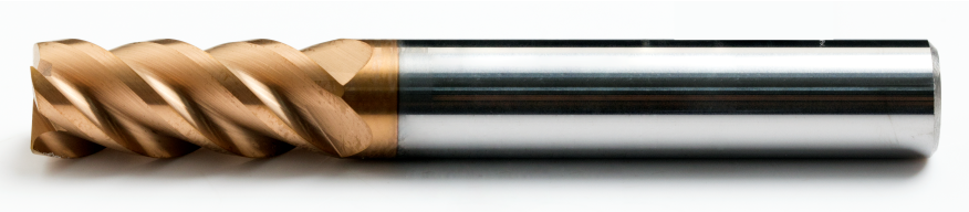 Koves HYR435 4-flute radius carbide end mill for hardened material, HY-MAX series