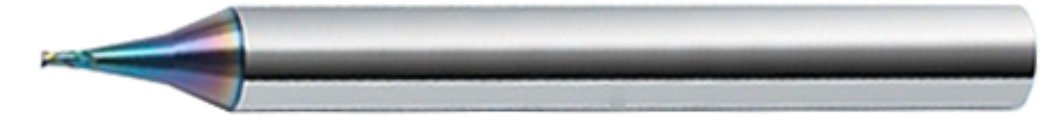 Koves MCOE-230 2-flute micro flat carbide end mill for copper electrode, CO-MAX series