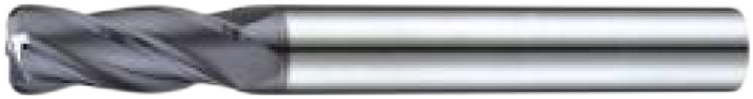 Koves HSR435 4-flute radius carbide end mill for stainless steel, HS-MAX series