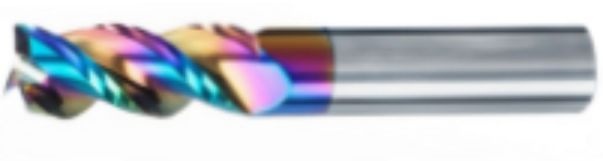 Koves COE345 3-flute flat carbide end mill for copper and aluminum, CO-MAX series